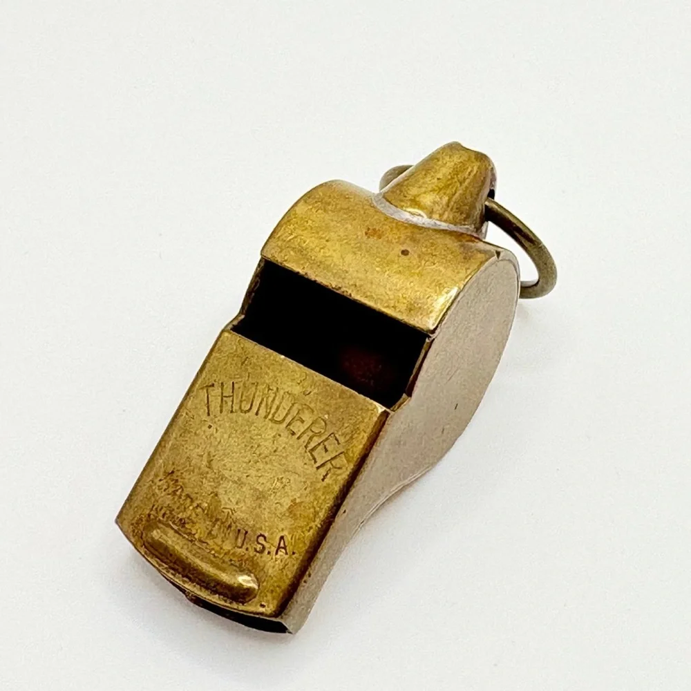 Vintage Brass Thunderer Whistle Made in the USA - Picture 2 of 6